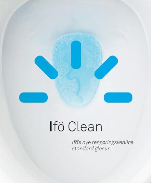 Ifö Spira 6260 gulvtoilet m/Rimfree, Ifø Clean og Sensor skyl - Batteri