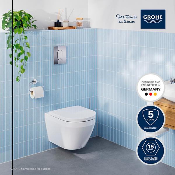 Grohe Solido Euro toiletpakke m/s&aelig;de, cisterne og betjening i krom